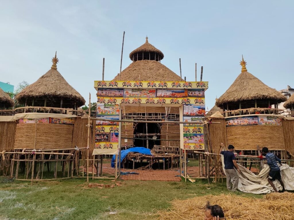 जमशेदपुर में अद्भुत पूजा पंडाल की झलक