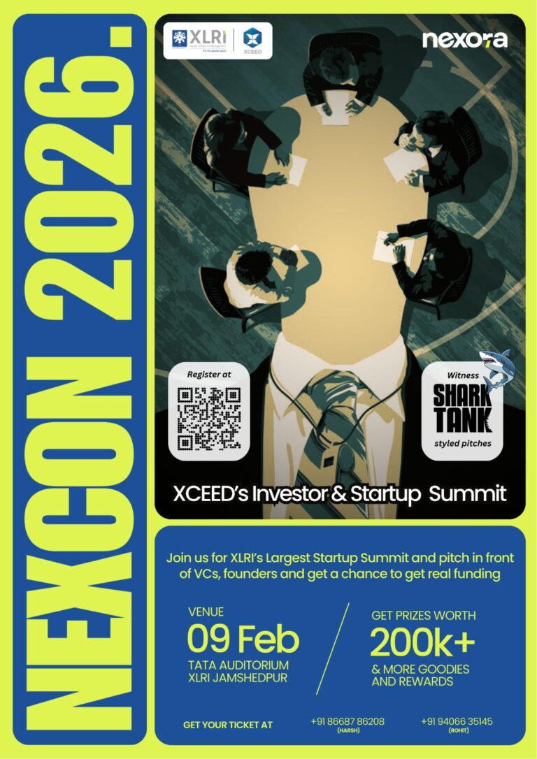 XLRI जमशेदपुर लेकर आ रहा है NEXCON 2026 — XCEED का Investor & Startup Summit